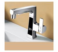 ZCCZJS Robinet d'évier de Cuisine à écran Tactile à l'écran Tactile, Robinet de Salle de Bain à Un Trou à Un pulvérisateur à poignée, Robinet de capteur de Mouvement à Manche Unique avec