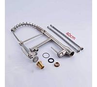 ZCCZJS Robinets, tirez vers le bas de la pont de robinet de spkitchen cuisine noire montée de salle de bain chaude et froide tape en laiton la pomme de douche à la main avec serrure/nickel brossé