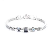ZCCZJS S925 argent sterling japonais et petit cube de sucre de style frais coréen bracelet à tambour rotatif bracelet à la mode