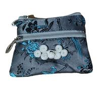 ZCCZJS Sacs à Bijoux ， Petite boîte à Bijoux 2pcs Mignon Chinois nœud Deux Sacs d'emballage de Bijoux à glissière pour Bracelets Collier Rangement en Soie en Brocart Zip saches pour Voyager