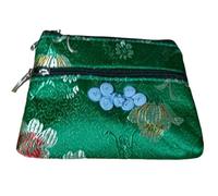 ZCCZJS Sacs à Bijoux ， Petite boîte à Bijoux 2pcs Mignon Chinois nœud Deux Sacs d'emballage de Bijoux à glissière pour Bracelets Collier Rangement en Soie en Brocart Zip saches pour Voyager