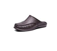 ZCCZJS Sandales Men Outdoor Slippers Masculin Spring Summer Fashion Casual Walking Beach Beach Chaussures Intérieur Daily Sandal Home Men Sliners (Schwarz, 7,5)