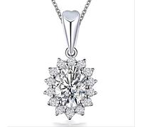 ZCCZJS Sapphire Diamond Pendant Party Pendants Pendentid Collier Chain pour femmes Bijoux de charme fabriqués en Chine