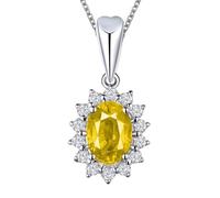 ZCCZJS Sapphire Diamond Pendant Party Pendants Pendentid Collier Chain pour femmes Bijoux de charme fabriqués en Chine