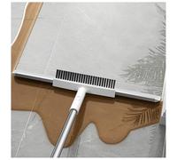 ZCCZJS Shelgee de Sol pour Plancher en béton, avec Pinceau et 2 Graisses, 49 '' 'Handle ajusté Brome Magic Broom, raclette de Balai Magique pour Les sols Lisses, Les Tapis, Les fenêtres