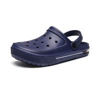 ZCCZJS Slippers Masculins Sandales Sandales Summer Chaussures de Trou Non Glissant Light Garden Boys Beach Home à l'extérieur des Pantoufles masculines Plates (Schwarz, 8,5 UK)