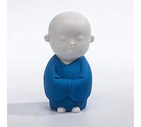 ZCCZJS Statue Ornements Sculptures Zen Bouddha Statue céramique Shami Small Monk Xuan Guan Study Modern Chinese Home Thé Ornement Pet Ornement - B