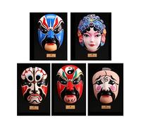 ZCCZJS Table Desktop Decor Large Pékin Opera Masque Facial Cinq Voies Dieu DIEAL DE Mur DÉCORAGE DE Mur DE Rien