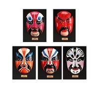 ZCCZJS Table Desktop Decor Large Pékin Opera Masque Facial Cinq Voies Dieu DIEAL DE Mur DÉCORAGE DE Mur DE Rien