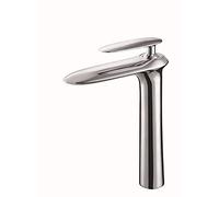 ZCCZJS Tapé de mélangeur d'évier, robinets de cuisine robinets en laiton électroplate du bassin argenté doré robinet blanc rôti peinture à handle de pont à handle de terrasse bouxeur monté /