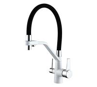 ZCCZJS Tapée de Cuisine avec Tuyau de Cuisine mélangeur Robinet 360 ° Nickel Kitchen évier mélangeur, Tire la Cuisine chromée Cuisine Vanity Water Robot