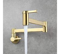 ZCCZJS Tapeur de mélangeur pour l'évier de Cuisine Pot Remplissage de Remplissage Mural murable Pliable Pliable Simple pavé de pavé à Trou Simple, Tourne Le Robinet de Bec Pliant Facile à