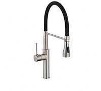 ZCCZJS Tapisseur d'évier, robinets de cuisine Chrome Cuisine Charity Évier Pont de pont de grue Tirez vers le bas Buzzer Buzzle Buzzer/Chrome-B