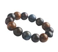 ZCCZJS Véritable pietersite naturel stretstal de pierre précieuse gros cristal rond des hommes de perle bracelet 16 mm