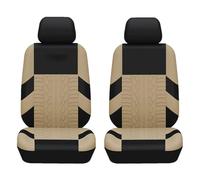 ZCCZQF Voiture Ensembles de Housses Siège pour Renault Captur 2 E-Tech Hybrid, Sieges Housse de Protection Confortables Respirant Interieur Accessoire,2 Seats-Beige