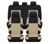 ZCCZQF Voiture Ensembles de Housses Siège pour VW Golf 7 MK7 VII 7.5 R-Line, Sieges Housse de Protection Confortables Respirant Interieur Accessoire,5 Seats-Beige