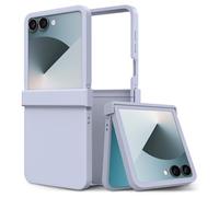 ZCDAYE Étui de protection pour Samsung Galaxy Z Flip 7 - Excellente texture - En polycarbonate rigide - Pour homme et femme - Étui de protection à rabat pour Samsung Z Flip 7 - Violet