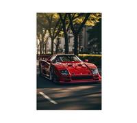 ZCDTE Ferarri F40 Poster décoratif pour chambre à coucher, bureau, chambre, cadeau, sans cadre, 60 x 90 cm