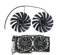 ZCDYGHU Lot de 2 Ventilateurs Refroidissement 95 mm PLD10010S12HH pour Carte Graphique MSI Radeon R9 380 Armor 2X GTX 1060/1070/1080 TI RX 470/570 RX580
