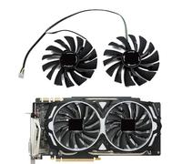 ZCDYGHU Ventilateur de Refroidissement 95 mm PLD10010S12HH pour Carte Graphique MSI Radeon R9 380 Armor 2X GTX 1060/1070/1080 TI RX 470/570 RX580