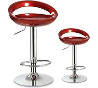 ZCEDZYSW Tabouret de bar pivotant moderne réglable en hauteur avec base en métal pour cuisine et salle à manger (bordeaux, 60 à 80 cm)
