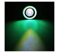ZCera phares antibrouillard Voiture 1 Ensemble 3.5 .0 2. Pouce Angel Eyes Antibrouillard Phare LED Lampe DRL Universel Feux Jour 89mm 76mm 64mm Antibrouillard Auto(Green Ring,3.0inch (76mm))