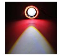 ZCera phares antibrouillard Voiture 1 Ensemble 3.5 .0 2. Pouce Angel Eyes Antibrouillard Phare LED Lampe DRL Universel Feux Jour 89mm 76mm 64mm Antibrouillard Auto(Red Ring,3.5inch (89mm))
