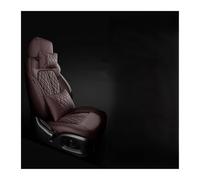 ZCera pour Fiat 500 2011-2014 pour Punto pour Bravo pour Linea pour Freemont Ensemble Complet De Housses De Siège De Voiture en Cuir Housses Siège Voiture(Brown LUX)