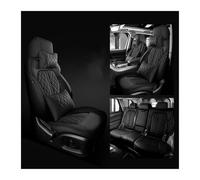 ZCera pour Fiat 500 2011-2014 pour Punto pour Bravo pour Linea pour Freemont Ensemble Complet De Housses De Siège De Voiture en Cuir Housses Siège Voiture(Black LUX)