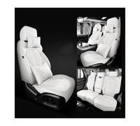 ZCera pour Fiat 500 2011-2014 pour Punto pour Bravo pour Linea pour Freemont Ensemble Complet De Housses De Siège De Voiture en Cuir Housses Siège Voiture(White LUX)