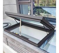 ZCFLWR Fenêtre de Toit avec télécommande, Ouverture électrique, Trappe de Toit ouvrante, Double vitrage trempé, pour l'éclairage et la Ventilation des combles (L x l 81 x 81 cm / 32 x 32 po)