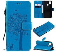 Zchen pour Coque Redmi 9C/Redmi 9C NFC/Redmi 10A, Etui Pochette PU Cuir Portefeuille Housse Clapet Folio Livre Pliable Couvercle Rabattable pour Xiaomi Redmi 9C