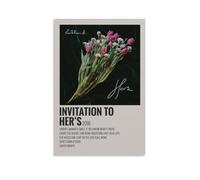 ZCHLATGDE Invitation to Her's Poster Peinture décorative sur toile Art mural pour salon, chambre à coucher, art mural, impression d'image moderne, décoration de salle familiale, 30 x 45 cm