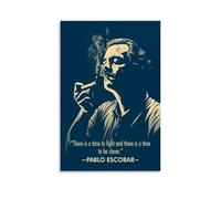 ZCHLATGDE Pablo Escobar Poster Peinture décorative sur toile Art mural pour salon, chambre à coucher, art mural, impression d'image moderne, décoration de salle familiale, 20 x 30 cm