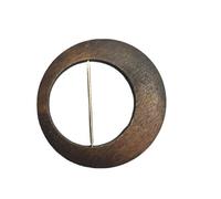 ZCHNB Intérieur 55mm 3/6 pièces Boucle de Ceinture en Bois en Forme de Lune pour Dames Femmes Sangle de Sac Sangle Boucles de Taille T-Shirt Pinces à Cravate