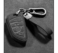 ZCHQF Coque de Clé de Voiture pour BMW 3Series 5Series 325 X5 1Series 7Series 525, Portable Voiture Clé Protection Étui Telécommande Clé Protecteur Accessoires,Einheitsgröße-B Black
