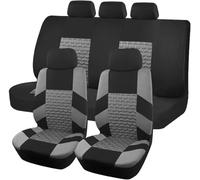 ZCHQF Ensembles de Housses Siège Voiture pour Fiat 500 500L 500X 500S 500e 500 Type 330/332 2012-2023 2024 2025, Couverture Couvre Sieges 5 Seats Housses Protection Siège Respirante,A Gray