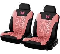 ZCHQF Ensembles de Housses Siège Voiture pour Fiat Panda 2000-2018 2019 2020 2021 2022 2023 2024 2025, Housse de Siege Respirant Tissu Tous Temps Protection Coussins Siège Accessoire,C-Pink