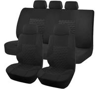 ZCHQF Ensembles de Housses Siège Voiture pour Hyundai Ioniq Hybrid/IONIQ PHEV Hybrid, Couverture Couvre Sieges 5 Seats Housses Protection Siège Respirante,F Black