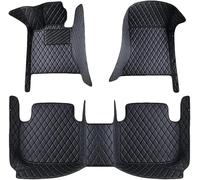 ZCHQF Tapis Voiture Cuir pour Ford Mustang Cabriolet 2005 2006 2007 2008 2009 (LHD), Tapis Couverture Personnalisée Complète Antidérapant Moquette Imperméable Accessoires,A-Black
