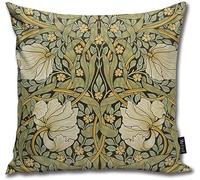 ZCHW Taie d'oreiller William Morris Art Nouveau Coton Lin Jeter Taie d'oreiller Housse de Coussin Maison Canapé Décoratif 45x45 CM