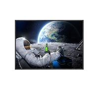 ZCHX Astronaute drôle avec des Images imprimées de bière (Color : A, Size : 60x90cm no Frame)