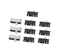 ZCHXD 10pcs 2 Position 7P 1P2T SMT SMD Self Locking Mini Power Slide Switch 7x4x1mm