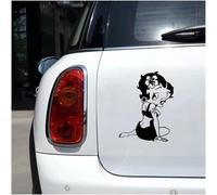 ZCHZCS 2 Pièces Car Autocollant 3D 12,2 Cm * 15,6 Cm Betty Boop Vinyl Funny Stickers and Decals Creative Vinyl Car Style