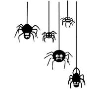 ZCHZCS Car Autocollant 14.3 * 17.7 Intéressant Halloween Spider Decor Vinyl Car Autocollant Accessoires Noir/Silver