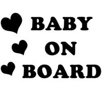 ZCHZCS Car Sticker 15.7X10.3CM Baby on Board Cartoon Warning Car Sticker Whole Body Window Decoration Decals