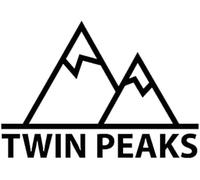 ZCHZCS Car Sticker 7" X 4.7" Twin Peaks Mountain Delicate Vinyl Car Sticker Wonderful Window Decal