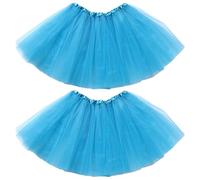 ZCJ Jupe en Tulle pour Femme 2 Pièces Jupe Tutu à Trois Couches Style Rétro Années 80 avec Ceinture Élastique pour Fête d'halloween Rock Party Carnaval Déguisement Adulte