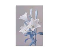ZCJYMX Poster de plante de lys blanc Marvel - Poster décoratif sur toile pour chambre à coucher - Impression d'art moderne - 40 x 60 cm