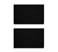 Zcketo Lot de 2 écussons brodés avec drapeau américain américain et crochet pour gilet tactique avec fermeture Velcro au dos pour vêtements, uniformes, brassards, blousons, jeans, appliques